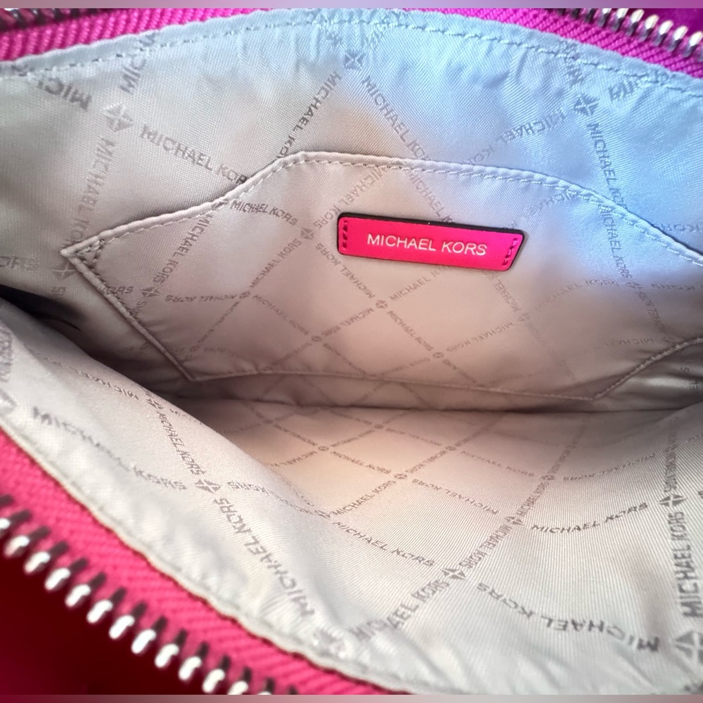 Michael Kors Carson MD Satchel Shoulder Bag MK Dragonfruit - Picture 9 of 14